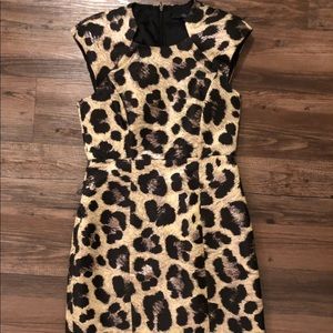 Tibi Leopard Print Dress